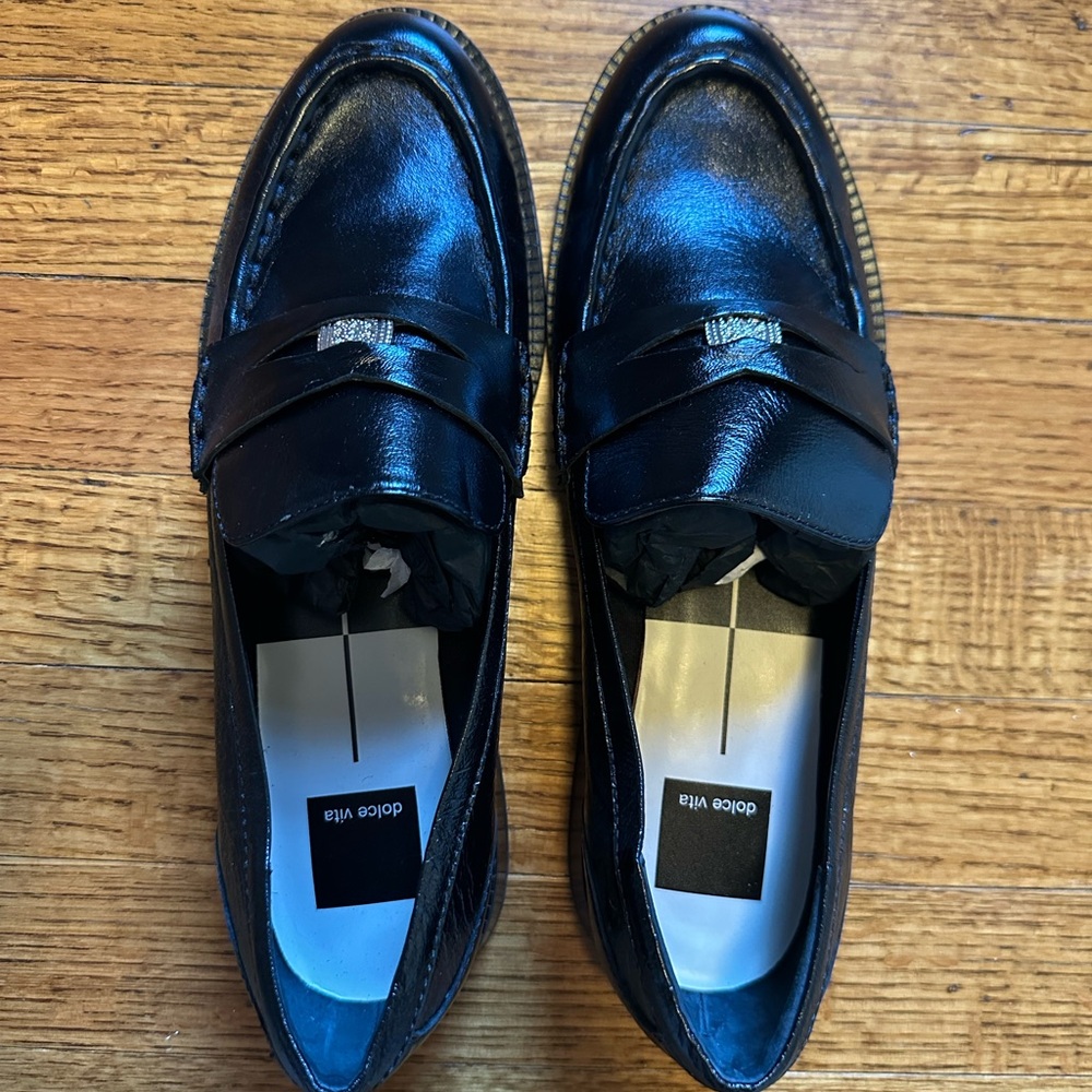 Dolce Vita Women’s Hilly Loafers Midnight Coin- 9.5 Wide